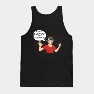 funny headset cant hear you im gaming Tank Top